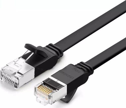 Cat6 Flat Pure Copper Metal Konnektör UTP Ethernet Kablosu 2 Metre