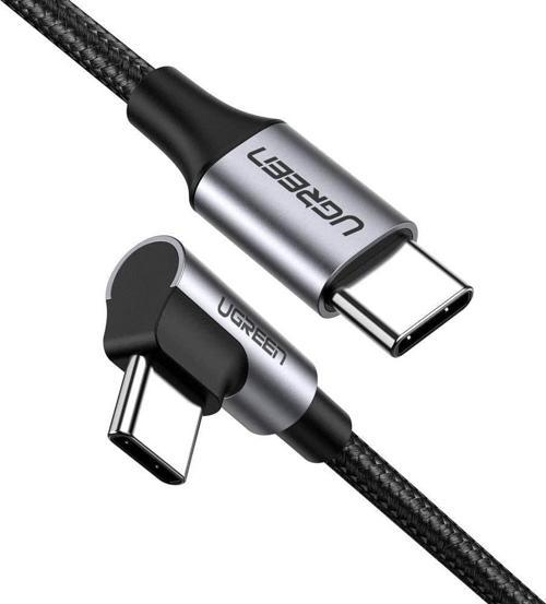 Usb Type-C 3A 60W 90 Derece Şarj ve Data Kablosu