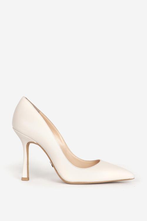 Kadın Sivri Burun Stiletto Gerçek Deri SY 27468 BEJ