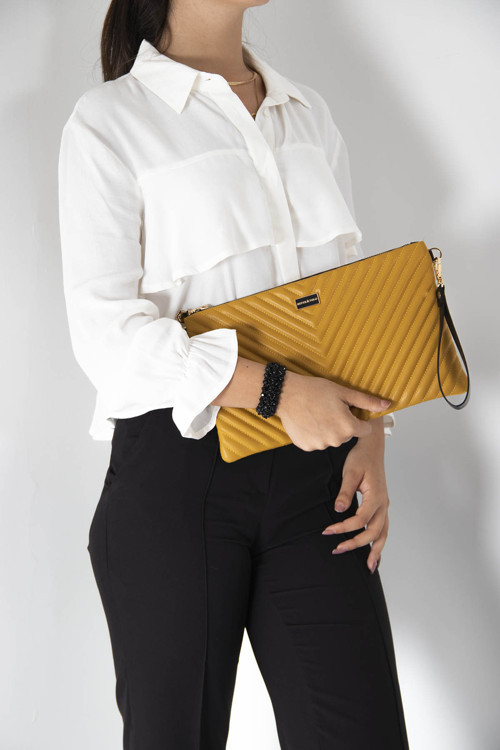 SİLVER POLO 1034 Tek Bölmeli Kadın Portföy & Clutch HARDAL