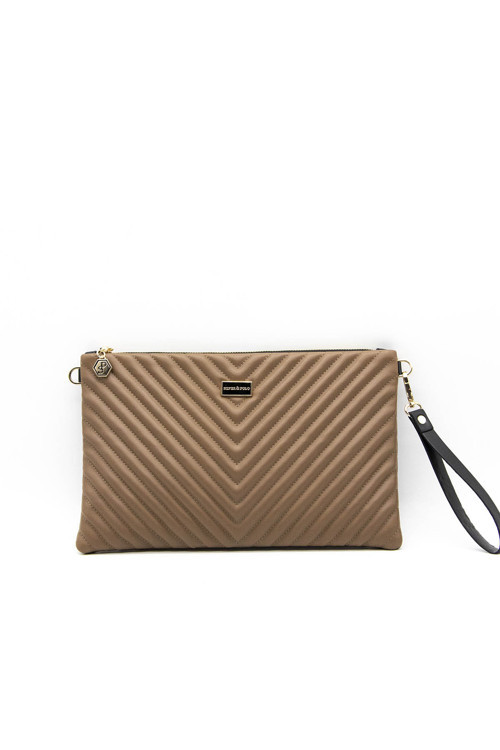 SİLVER POLO 1034 Tek Bölmeli Kadın Portföy & Clutch VİZON