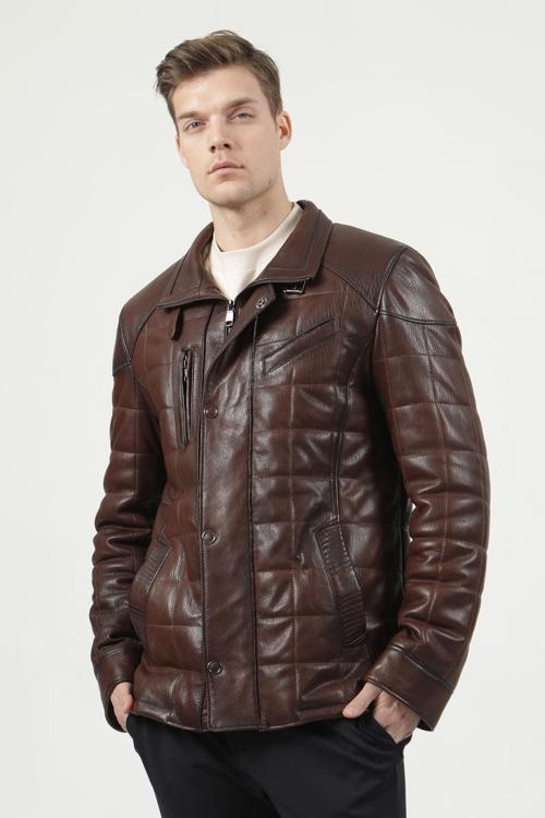 Ottowa Erkek Jumbo Dikişli Hakiki Deri Kaban FINDIK