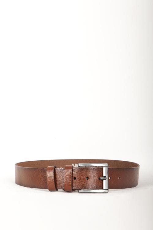 Hakiki Deri 4.5cm Erkek Spor Kemer 514 TABA