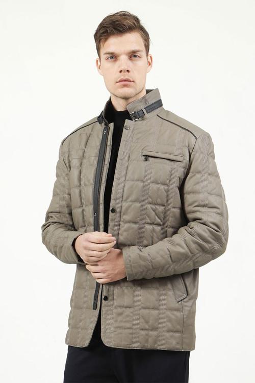 Altus Gummy Gerçek Deri  Erkek Kaban VİZON