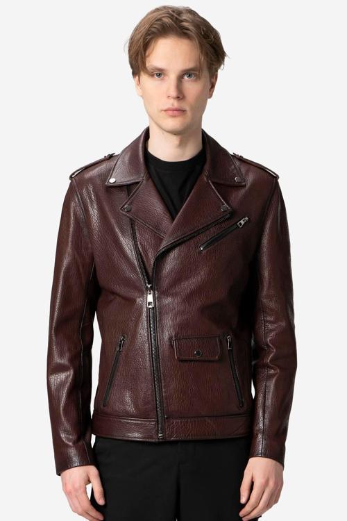 Palermo Jumbo Deri Motorcu Erkek Mont FINDIK