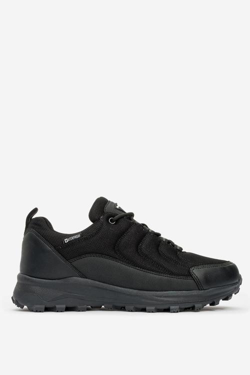 Erkek Kalın Taban Bağcıklı Comfort Outdoor Sneaker PC 023 YUKANAY SİYAH