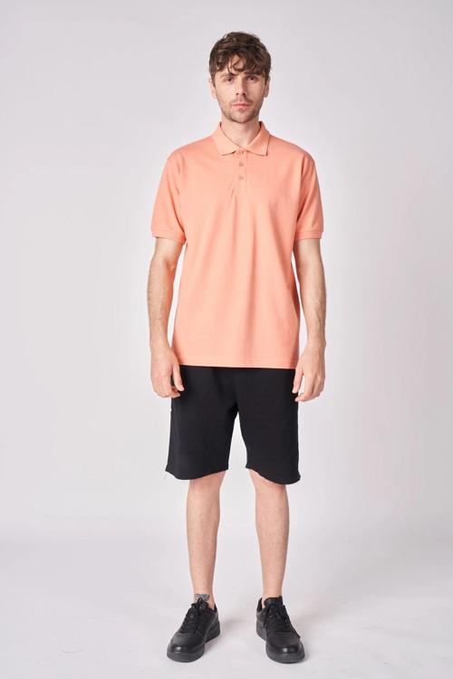 Erkek %100 Pamuklu Polo Yaka Kısa Kollu Tişört