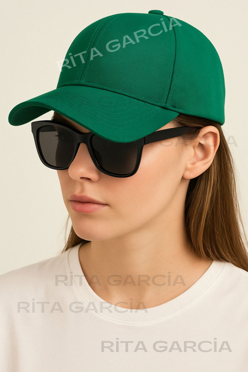 Unisex Ayarlanabilir Yeşil Spor Basic Şapka