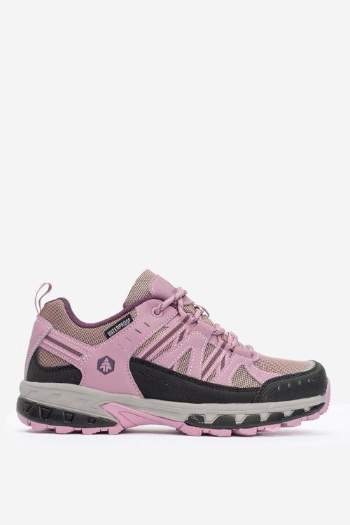 Kadın Su Geçirmez Outdoor Kalın Taban Spor Ayakkabı HJ 24658Z PEMBE/SİYAH