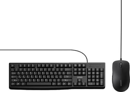MK003 Ergonomik İngilizce Kablolu Q Klavye ve Mouse Seti