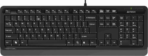 A4 Tech Q TR Usb Fsytyler Multimedya Kablolu Klavye Gri FK10 