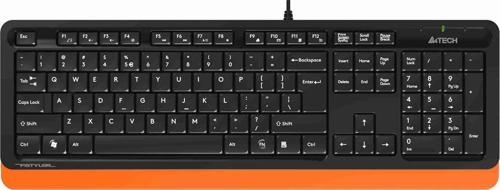 A4 Tech Q TR Usb Fsytyler Multimedya Kablolu Klavye Turuncu FK10 