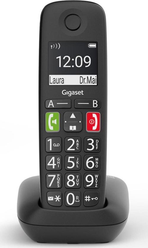 Geniş Ekran Siyah Telsiz Dect Telefon E290