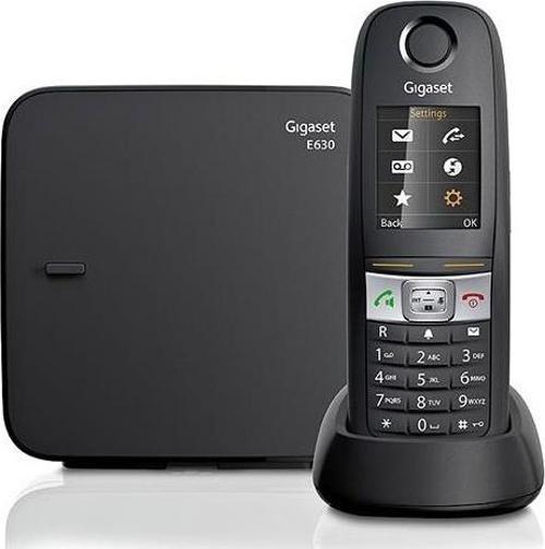 Siyah Telsiz Dect Telefon Işıklı Renkli Ekran Sms E630