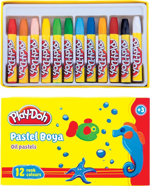 12 Renk Pastel Boya Play-Pa002