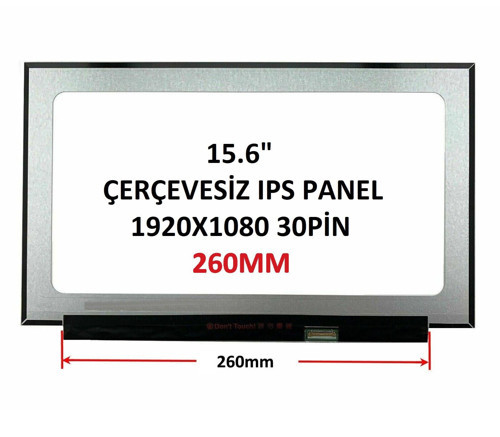 NT156FHM-N43 V8.0 Ekran 15.6" 30 Pin Slim 260mm PCB