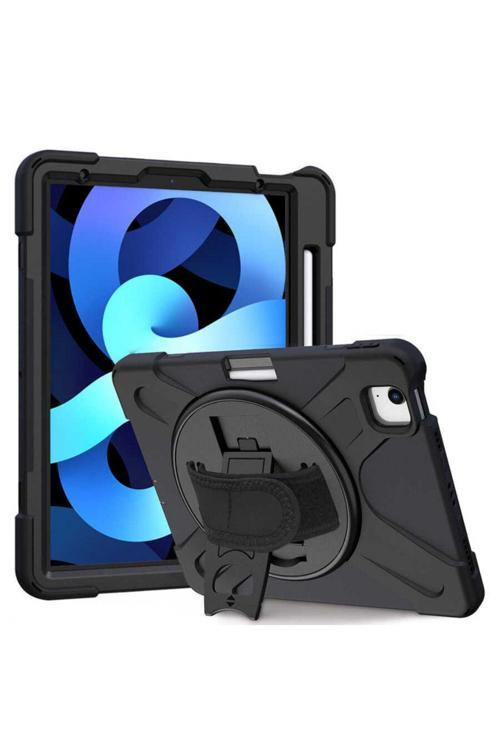 20068310 Apple İpad Air 10.9 2020 4.Nesil İle Uyumlu Yüksek Korumalı Askı Kayışlı Tablet Silikon Kılıf