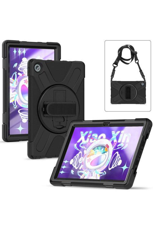 20068310 Lenovo Tab M10 Plus Tb-125F/128F (3.Nesil) Uyumlu Yüksek Korumalı Askı Kayışlı Tablet Silikon Kılıf