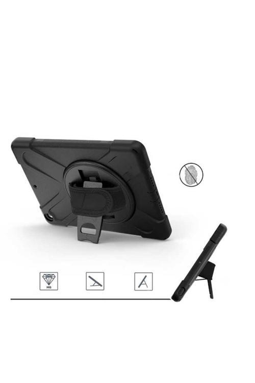 20068310 İpad 10.2 (8.Nesil) İle Uyumlu Yüksek Korumalı Askı Kayışlı Tablet Silikon Kılıf