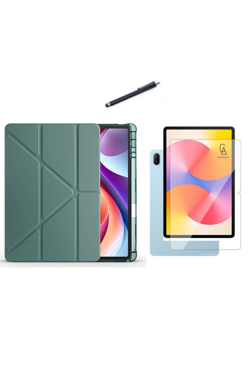 20068310 Huawei Matepad Se 11 Inç Uyumlu Tri Fold Kalemlikli Tablet Kılıfı Ekran Koruyucu Kalem Seti