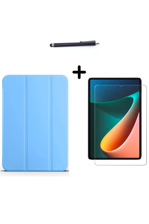 20068310 Xiaomi Redmi Pad 10,61 İnç Uyumlu Uyku Modlu Smart Tablet Kılıfı Ekran Koruyucu Ve Kalem Seti