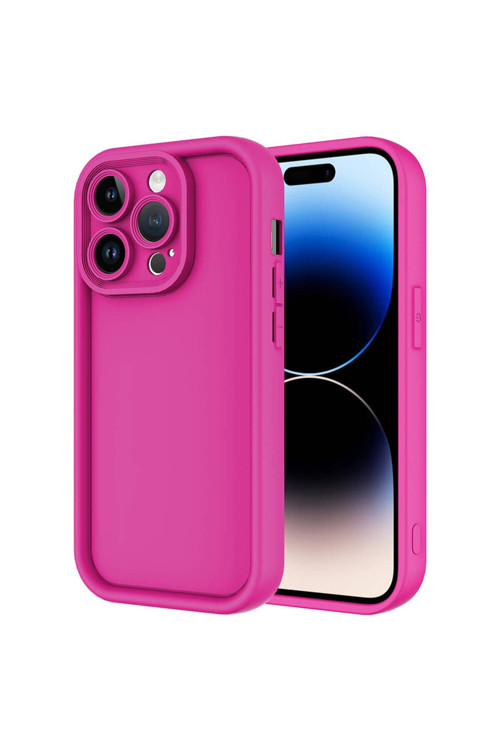 20068310 Apple İphone 14 Pro Max İle Uyumlu Kılıf Kamera Korumalı Yüksek Kenarlı Kapak