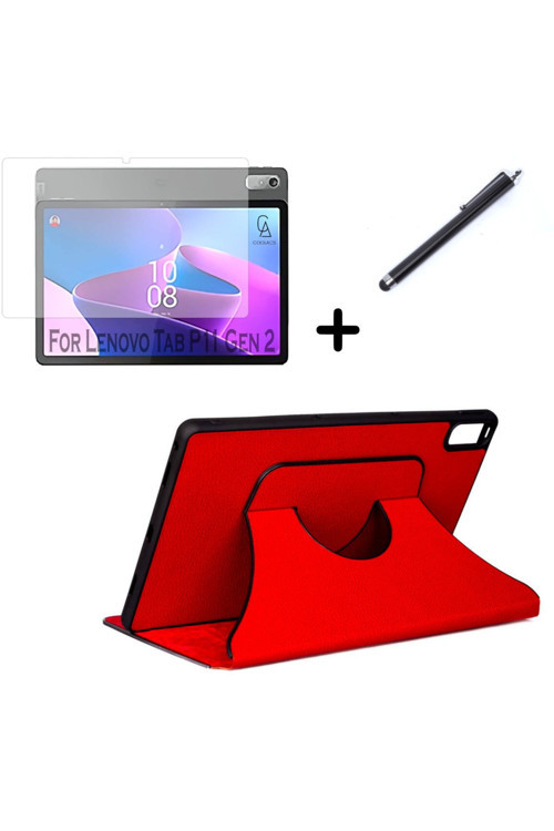 20068310 Lenovo Tab P11 2.Nesil 11.5 Inç Tb350Fu Uyumlu Fest Tablet Kılıfı Ekran Koruyucu Ve Kalem Seti