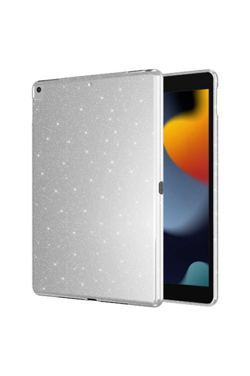 20068310 Apple İpad Air 10.5 7.Nesil İle Uyumlu Simli Tasarımlı Tablet Kılıfı