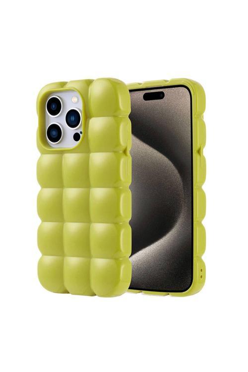 20068310 Apple İphone 15 Pro İle Uyumlu Kılıf Parlak Esnek Silikon Kapak