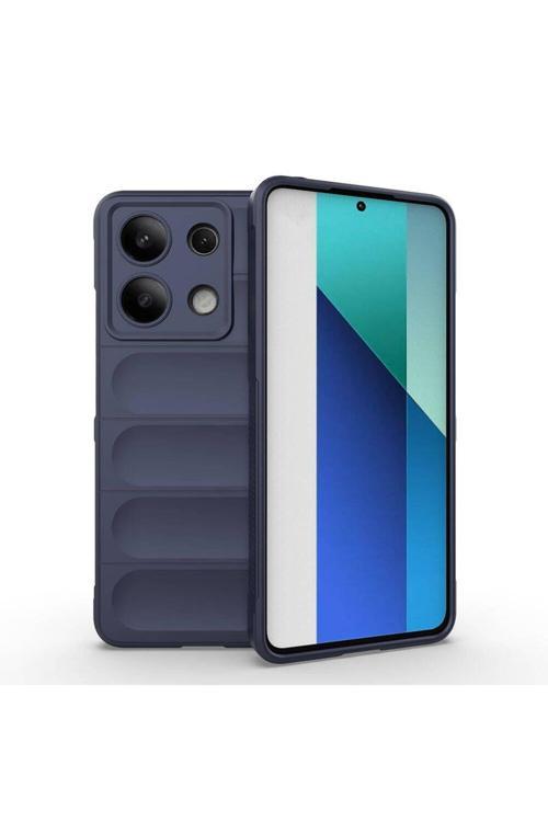 20068310 Xiaomi Redmi Note 13 4G  Uyumlu Kılıf Esnek Tpu Oyuklu Arka Yüzey Tasarımlı Silikon Kapak