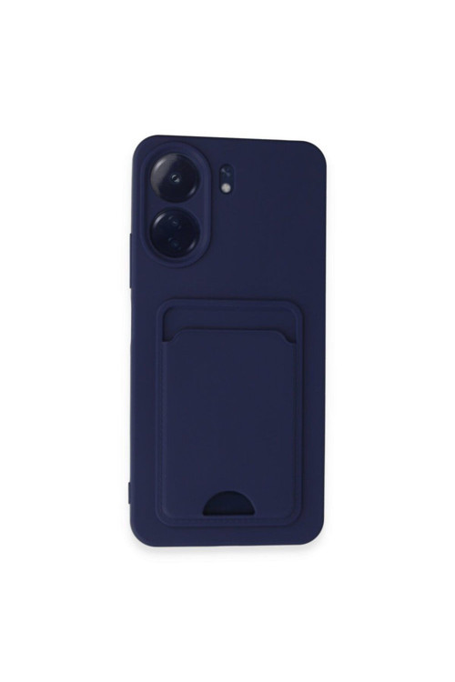 20068310 Xiaomi Redmi 13C Uyumlu Arka Kamera Korumalı Kart Koyulabilen Silikon Kartlıklı Kılıf Kapak