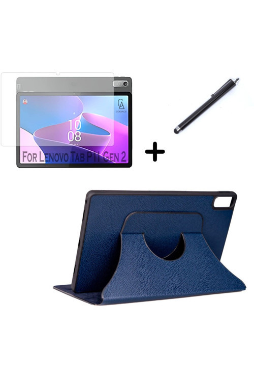 20068310 Lenovo Tab P11 2.Nesil 11.5 Inç Tb350Fu Uyumlu Fest Tablet Kılıfı Ekran Koruyucu Ve Kalem Seti