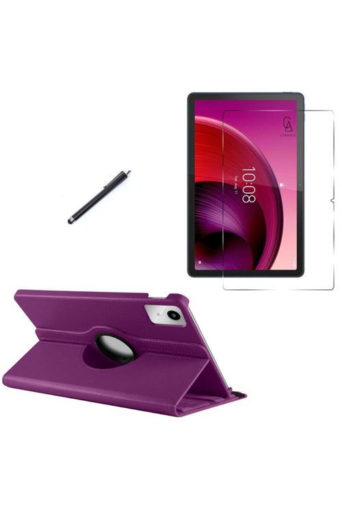 20068310 Lenovo Tab K11 Tb-330Fu Uyumlu Kılıf Dönebilen Standlı Tablet Kılıfı + Ekran Koruyucu + Kalem