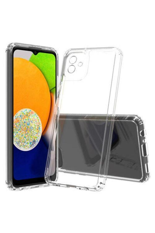 20068310 Samsung Galaxy A04 Kılıf Şeffaf Anti Şok Kamera Korumalı Telefon Kılıfı Kapak