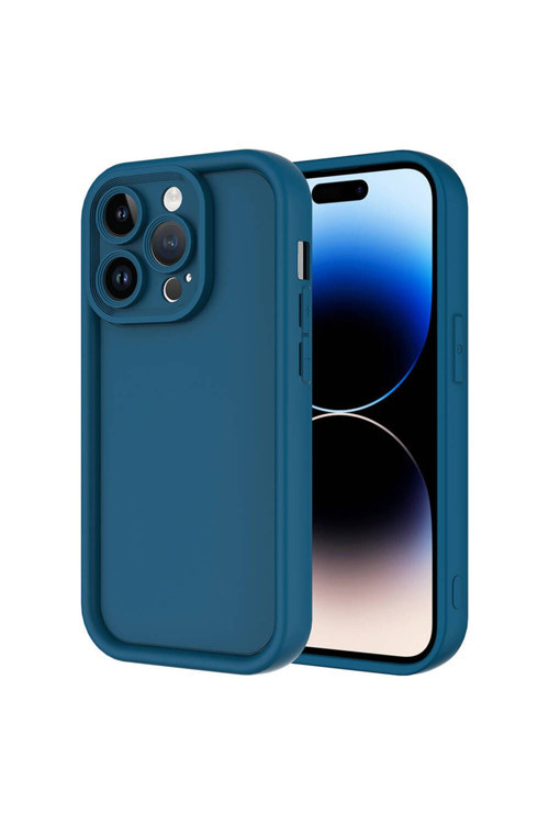 20068310 Apple İphone 14 Pro Max İle Uyumlu Kılıf Kamera Korumalı Yüksek Kenarlı Kapak