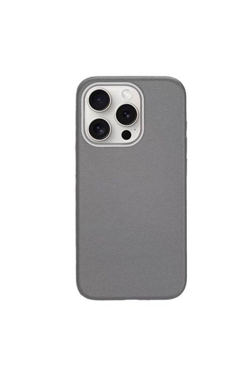 20068310 Apple İphone 15 Pro İle Uyumlu Kılıf Magsafe Şarj Özellikli Pu Deri Kapak