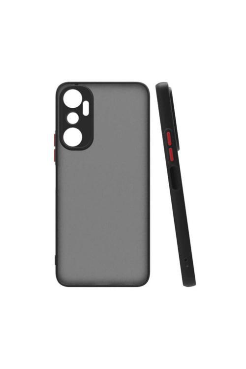 20068310 İnfinix Hot 20 Uyumlu Kılıf Renkli Kenarlı Arkası Mat Yüzeyli Telefon Kılıfı Kapak