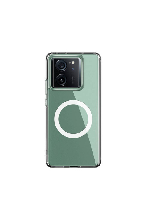 20068310 Xiaomi Mi 13T Pro İle Uyumlu Kılıf Magsafe Flet Wireless Şarj Özellikli Telefon Kılıfı Kapak Şeffaf