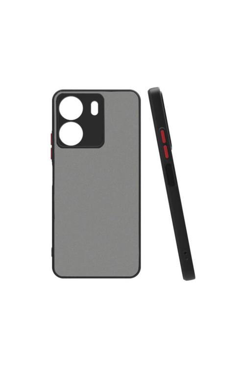 20068310 Xiaomi Poco C65 Uyumlu Kılıf Renkli Kenarlı Arkası Mat Yüzeyli Telefon Kılıfı Kapak