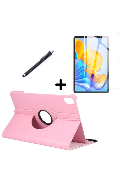 20068310 Huawei Honor Pad 8 12 Inç Uyumlu 360° Dönebilen Standlı Tablet Kılıfı Ekran Koruyucu Ve Kalem Seti