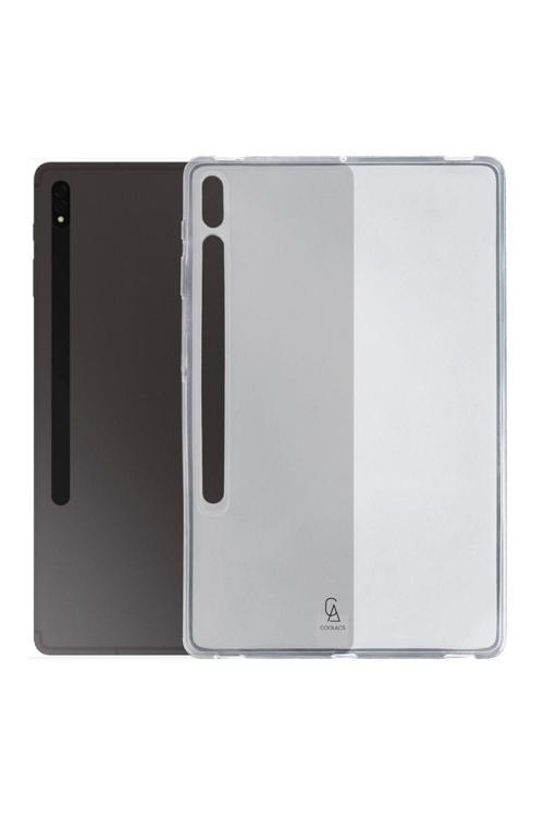 20068310 Samsung Galaxy Tab S9 Plus Sm-X810 Uyumlu Şeffaf Esnek Silikon Tablet Kılıfı