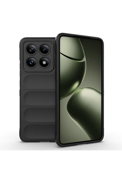 20068310 Xiaomi 14T Uyumlu Kılıf Esnek Tpu Oyuklu Arka Yüzey Tasarımlı Silikon Kapak