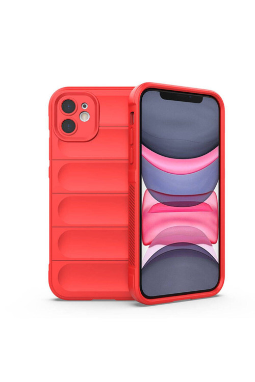 20068310 Apple İphone 11 Uyumlu Kılıf Esnek Tpu Oyuklu Arka Yüzey Tasarımlı Silikon Kapak