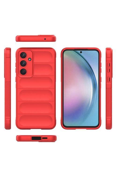 20068310 Samsung Galaxy A55  Uyumlu Kılıf Esnek Tpu Oyuklu Arka Yüzey Tasarımlı Silikon Kapak