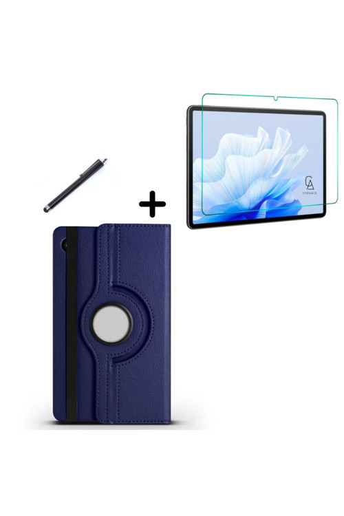 20068310 Samsung Galaxy Tab A9 Plus 11 Inç 360° Dönebilen Standlı Tablet Kılıfı Ekran Koruyucu Ve Kalem Seti