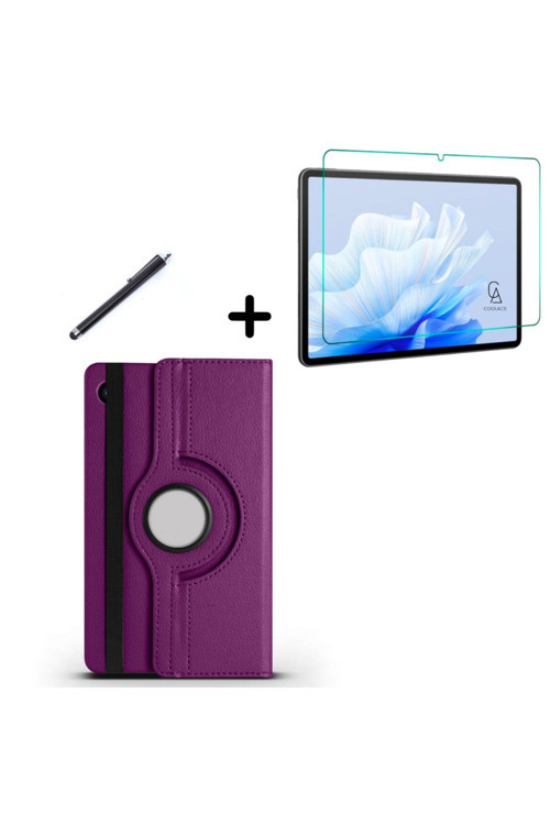 20068310 Samsung Galaxy Tab A9 Plus 11 Inç 360° Dönebilen Standlı Tablet Kılıfı Ekran Koruyucu Ve Kalem Seti