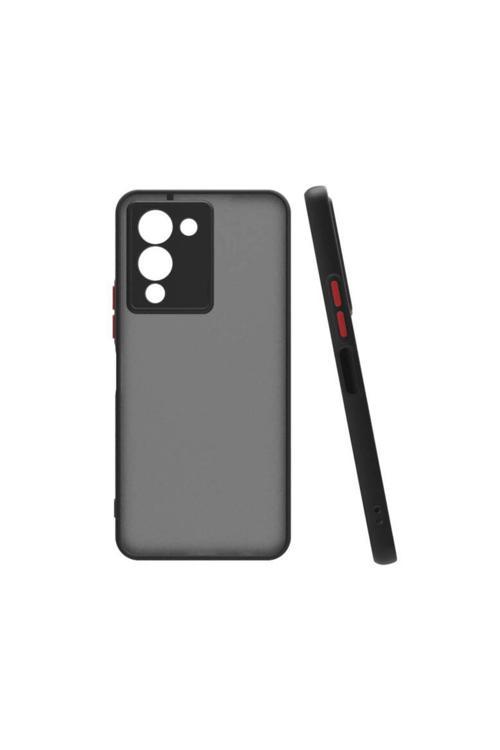 20068310 İnfinix Note 12 Uyumlu Kılıf Renkli Kenarlı Arkası Mat Yüzeyli Telefon Kılıfı Kapak