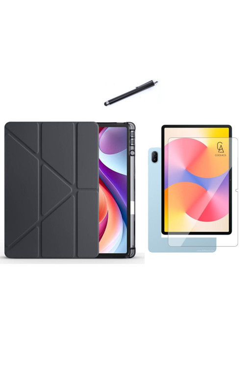 20068310 Huawei Matepad Se 11 Inç Uyumlu Tri Fold Kalemlikli Tablet Kılıfı Ekran Koruyucu Kalem Seti
