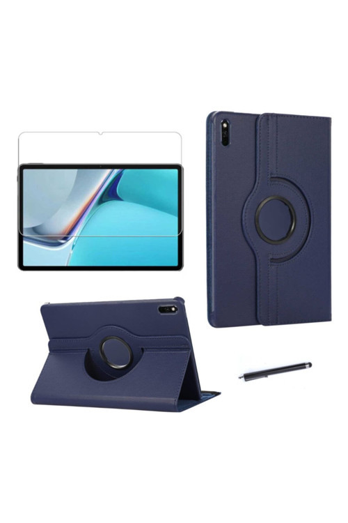 20068310 Huawei Matepad 11 2021 Tablet Kılıf Seti Standlı Pu Deri Kapaklı Kılıf+Nano Ekran Koruyucu+Kalem