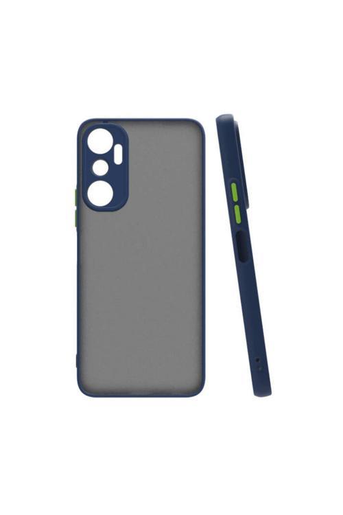 20068310 İnfinix Hot 20 Uyumlu Kılıf Renkli Kenarlı Arkası Mat Yüzeyli Telefon Kılıfı Kapak